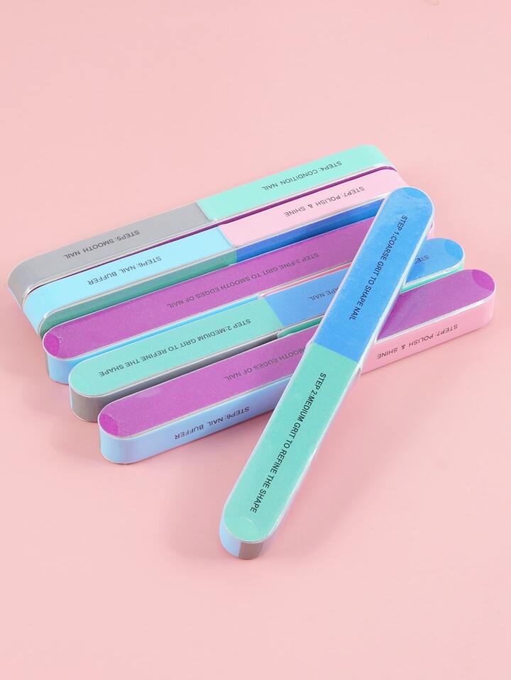 1pc Fiber Nail File, Simple Double-Sided Nail Cleaning Tool