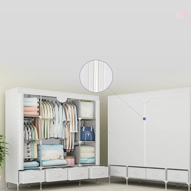 Wardrobe Storage Furniture Clothing Cabinet with 4 Drawers