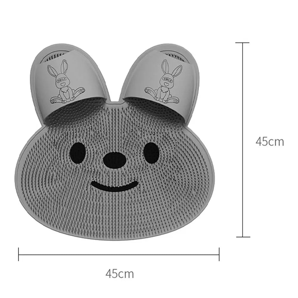 Silicone bathroom anti slip massage brush