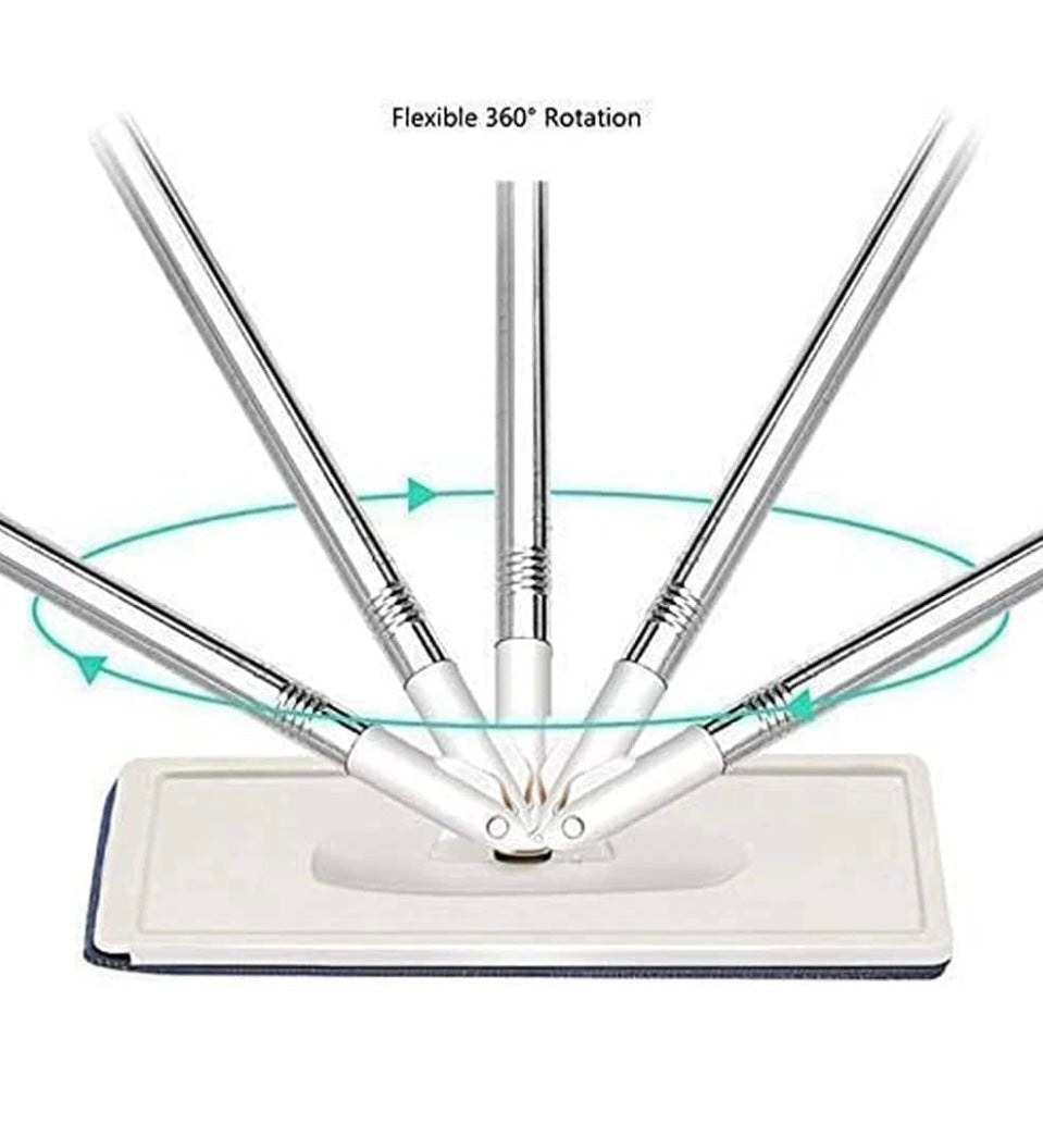 Scratch Cleaning Mop with 2 in 1 Self Clean Wash Dry Hands Free Flat Mop
