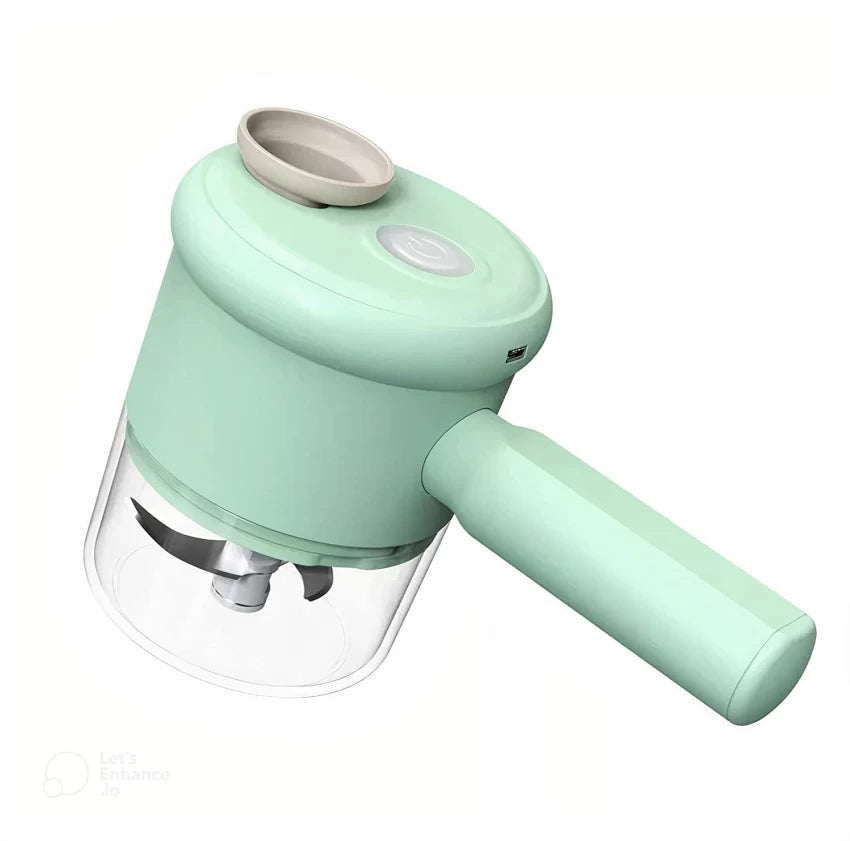 4 in 1 Electric Handheld Cooking Hammer Vegetable Multifunction Cutter
Set Electric Vegetable & Fruit slicer (1
Electric Chopper)