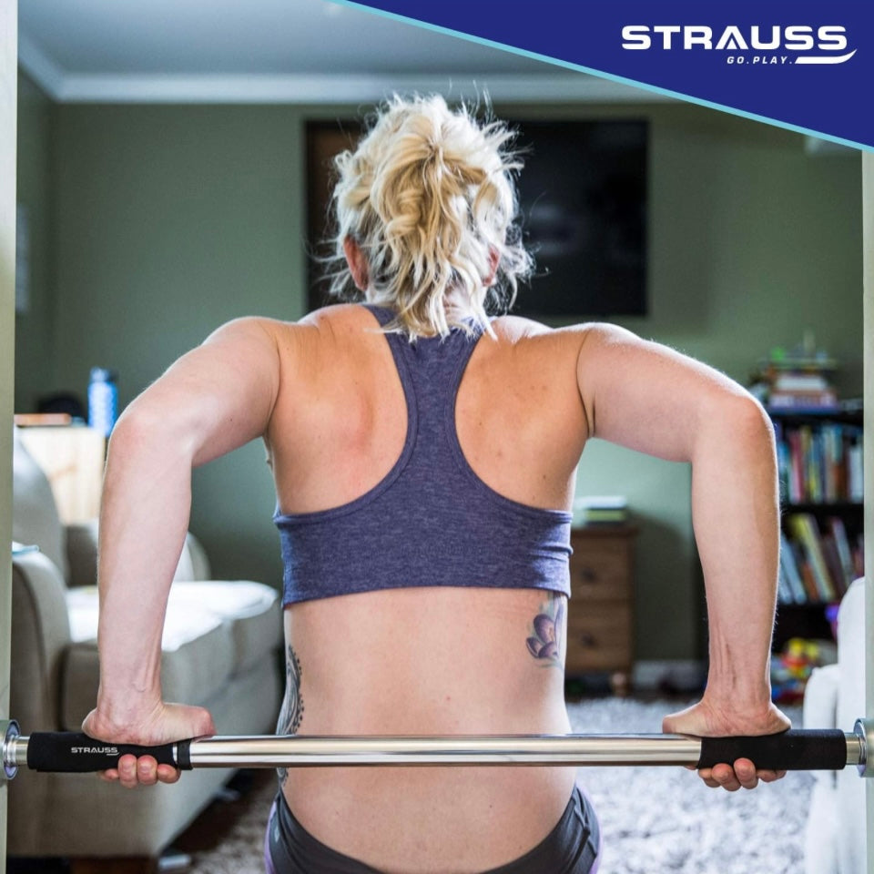Strauss Chin Up Door Bar | Pull Up Gym Bar