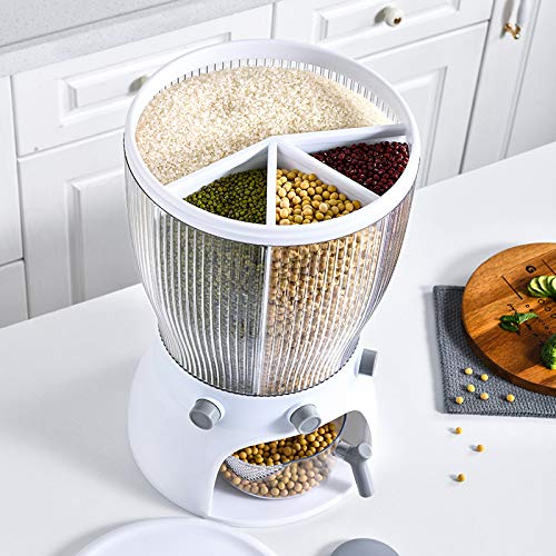 Multifunctional Whole Grains Rotating Rice Barrel