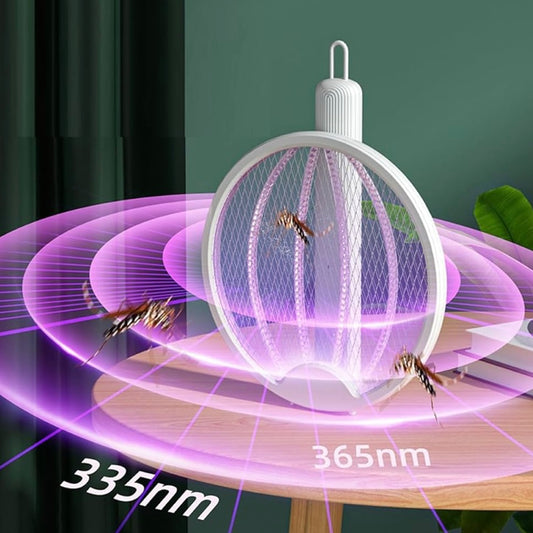 Folding Electric Mosquito Swatter 4 -IN-1 Mosquito killer