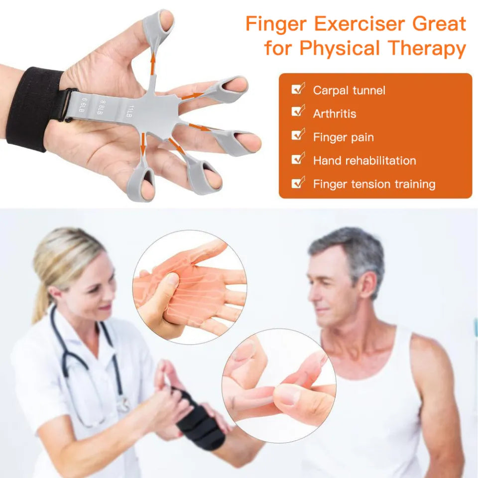 Silicone Grip Device Stretcher Finger Gripper Strength Trainer