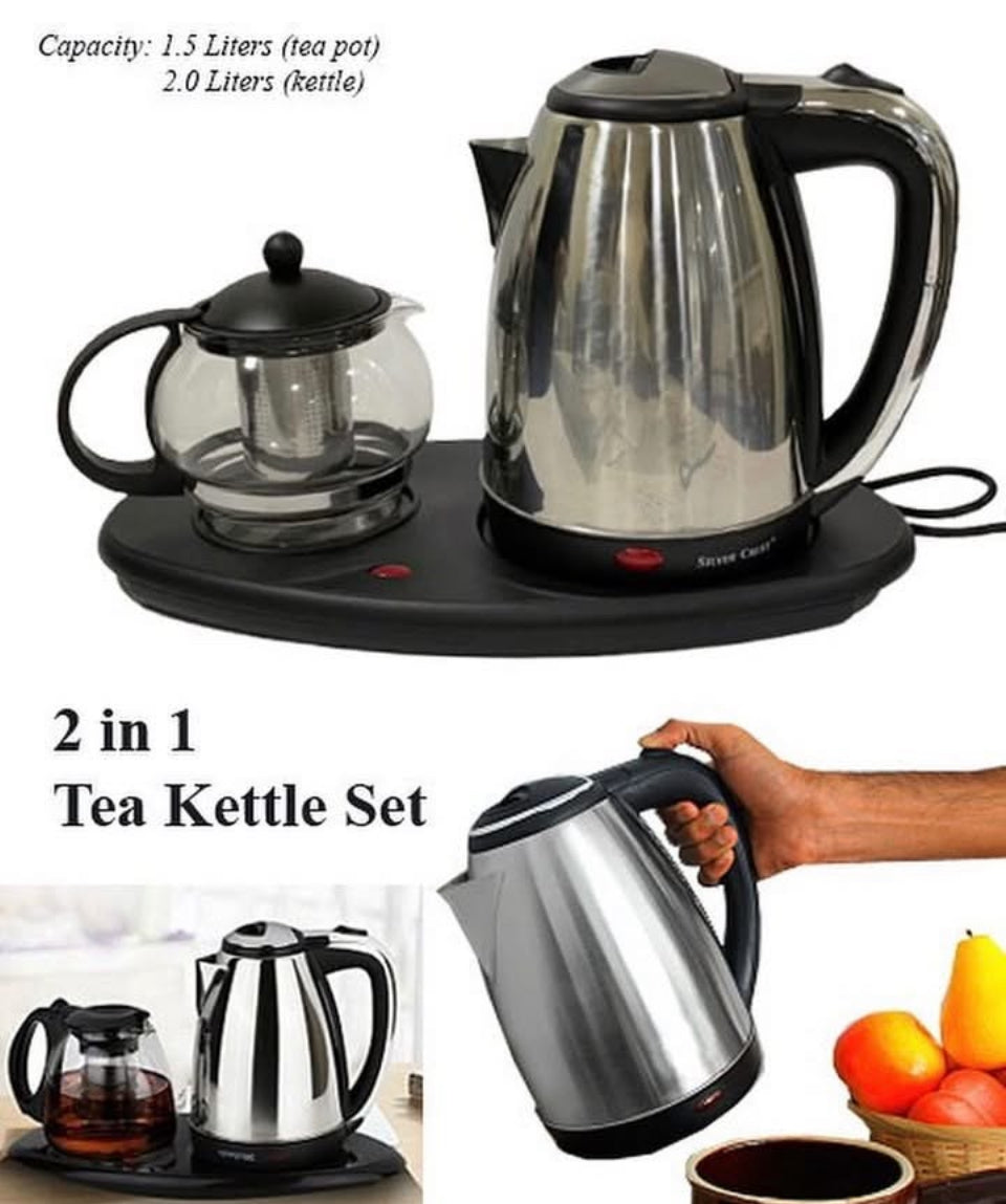 Silver Crest, 2In1 Electric Kettle 2L 1800W Sc-266