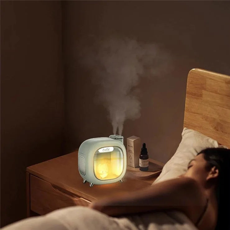 A330 500ml Desktop Cute Air Humidifier Mist Maker with Light Essential Oil Aroma Diffuser