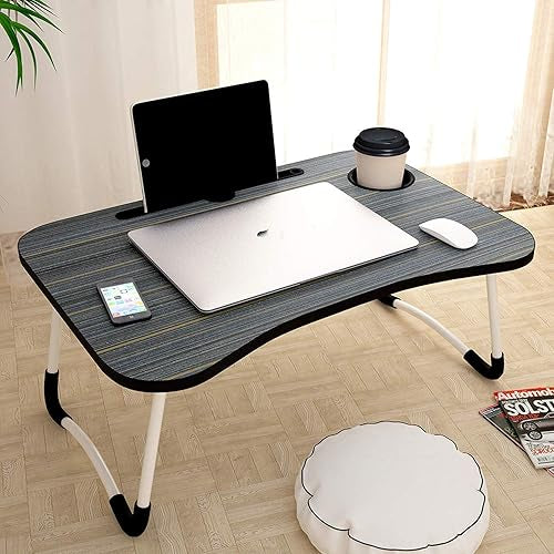 Multi-Purpose Laptop Table With Dock Stand/Study Table/Bed Table