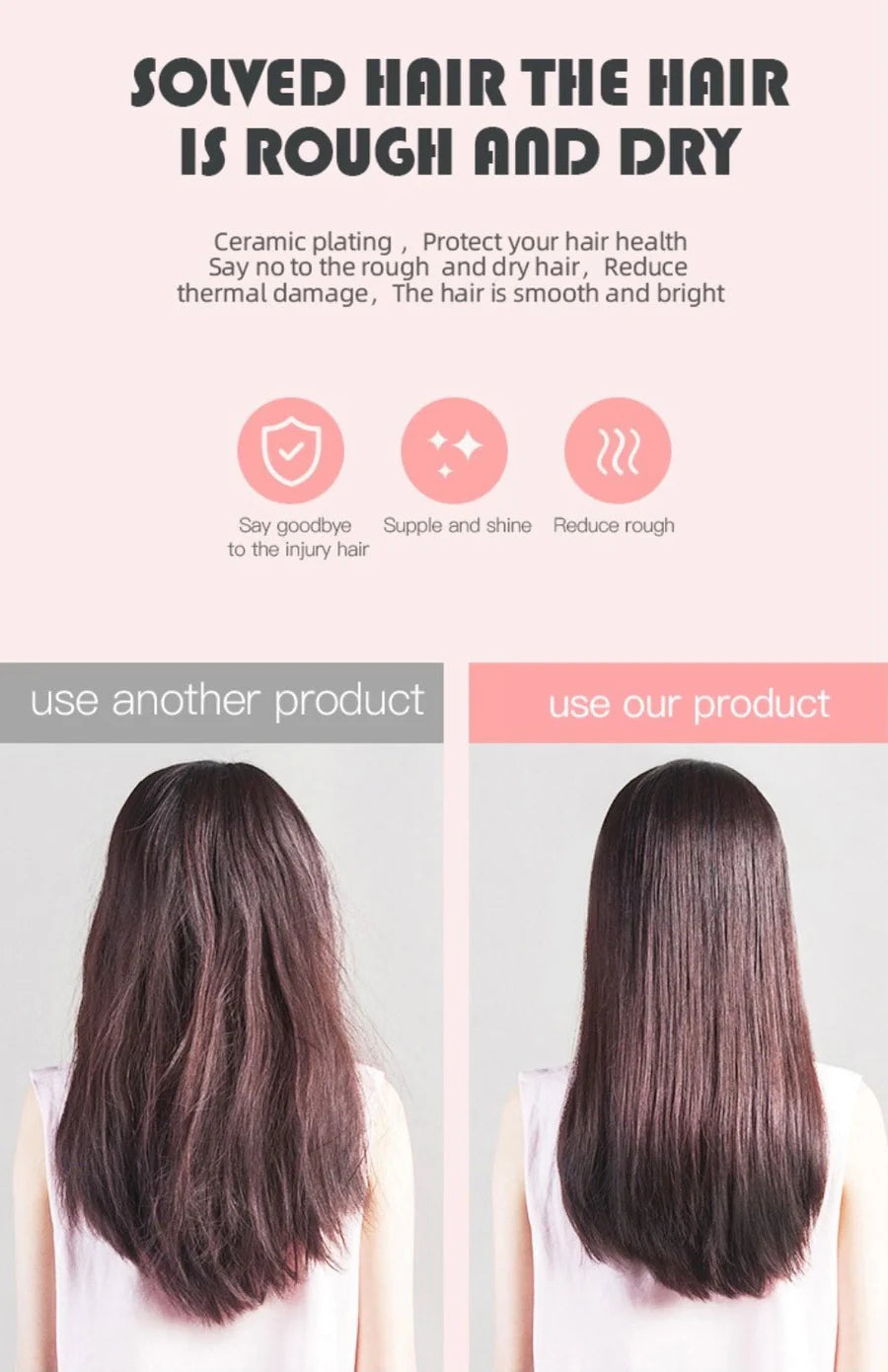 USB Portable Titanium Mini Travel Wireless Hair Straightener & Curler