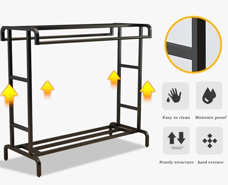 Clothing Hanging Rack Storage Shelves Closet Organizer