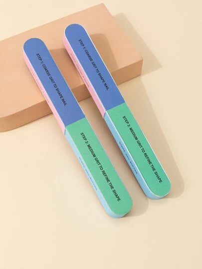 1pc Fiber Nail File, Simple Double-Sided Nail Cleaning Tool