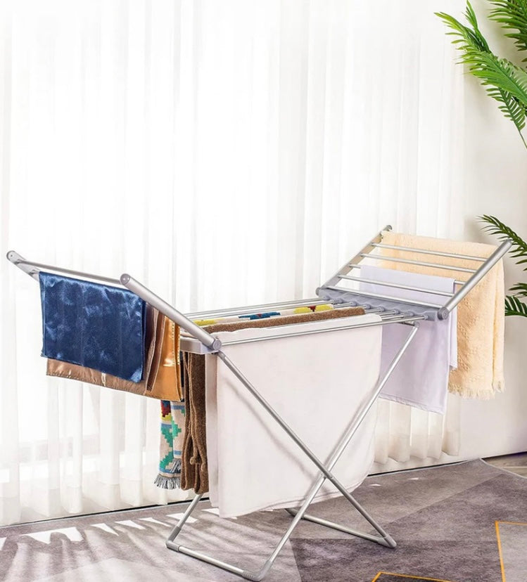 Premium Foldable Electric Heated Clothes Drying Rack 230W Fast Drying, Safe & Space-Saving (W1046 X D55 x H74)cm