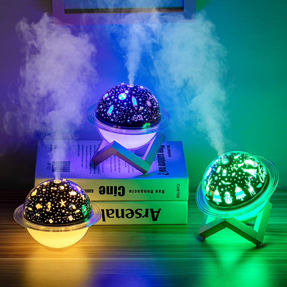 Projector Galaxy Lamp Cool Humidifier 3D LED Night Light