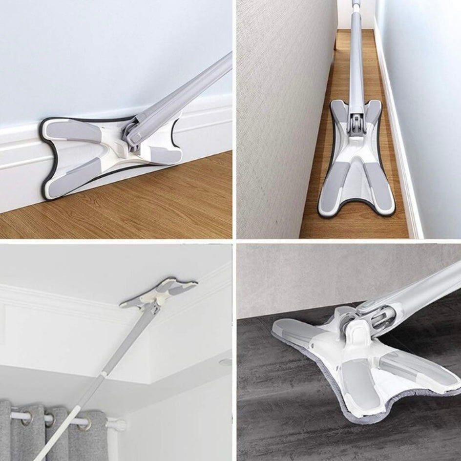 Self-Wringing Microfiber Floor Mop - Efficient Household Cleaning Tool