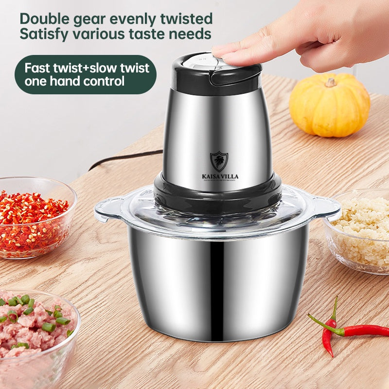 Kitchen Expert Electric Meat Chopper Stainless Steel Machine 2L