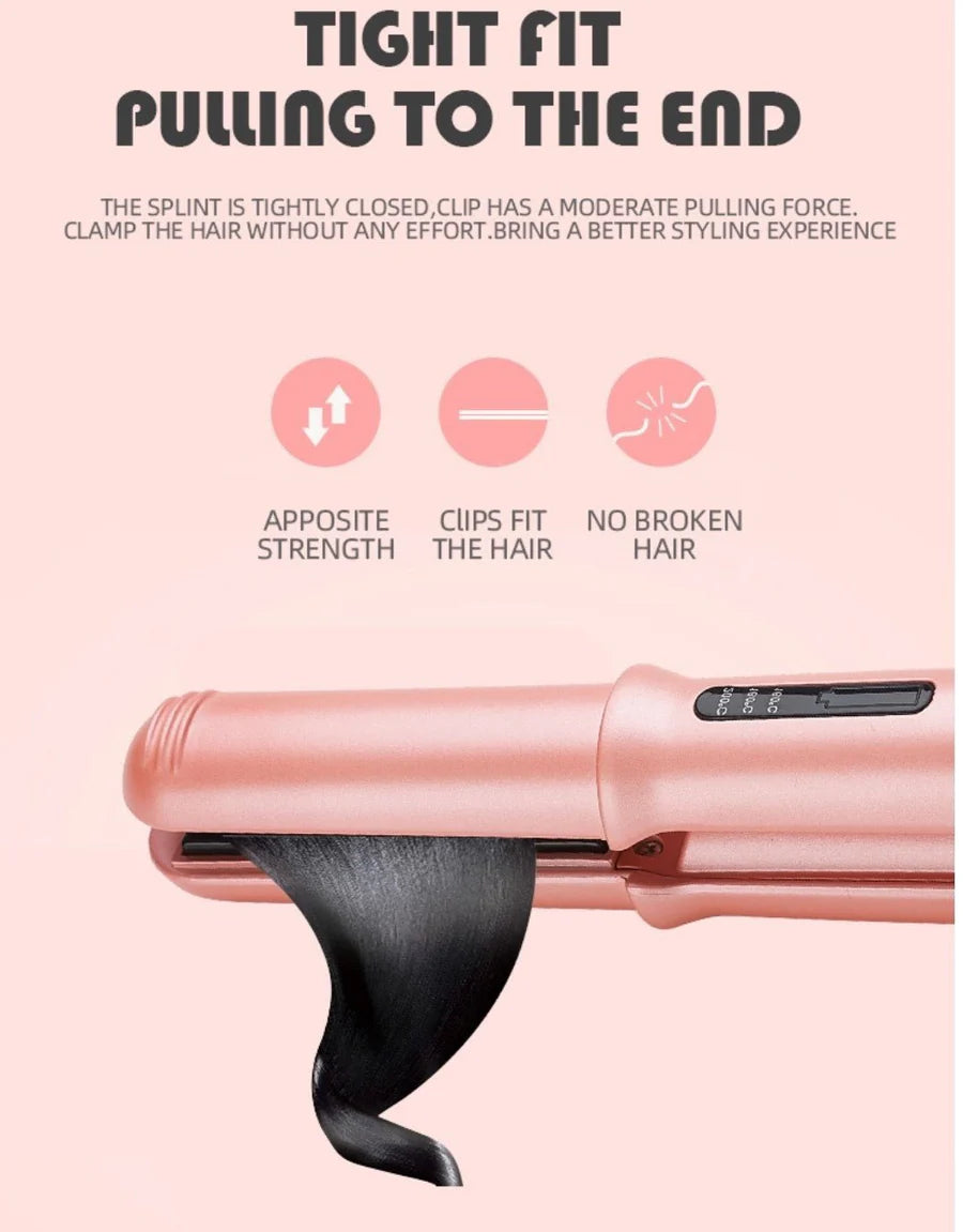 USB Portable Titanium Mini Travel Wireless Hair Straightener & Curler