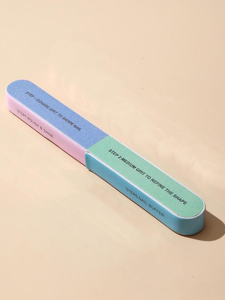 1pc Fiber Nail File, Simple Double-Sided Nail Cleaning Tool