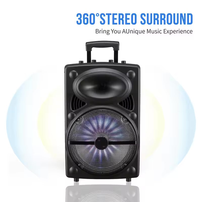 NDR-12 12-inch Square Dance Audio Wireless Bluetooth Lever Speakers