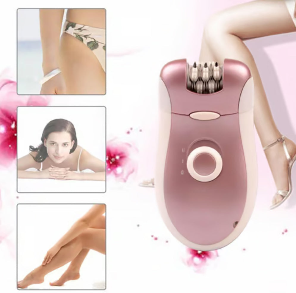 Kemei, 2 In 1 Electric Rechargeable Female Epilator Beard Razor Body Epilator Km-2068