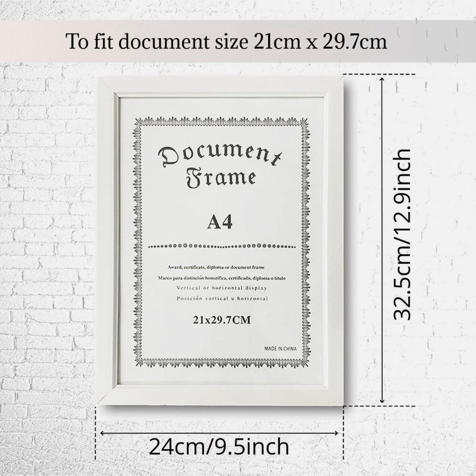 4pk A4 Photo Frame Picture Frame Certificate Poster Frames Home Decor