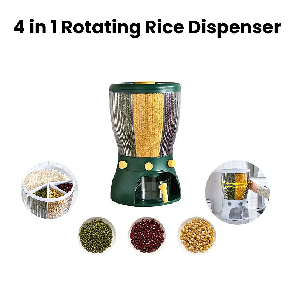 Multifunctional Whole Grains Rotating Rice Barrel