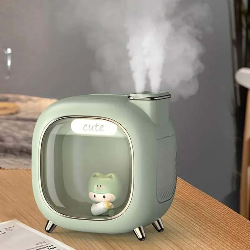 A330 500ml Desktop Cute Air Humidifier Mist Maker with Light Essential Oil Aroma Diffuser