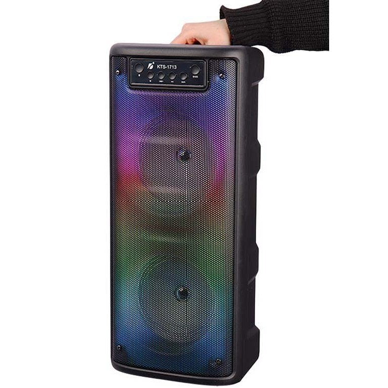 Dual 6.5" LED Disco Party Speaker KTS -1713 Wireless Bluetooth Speaker