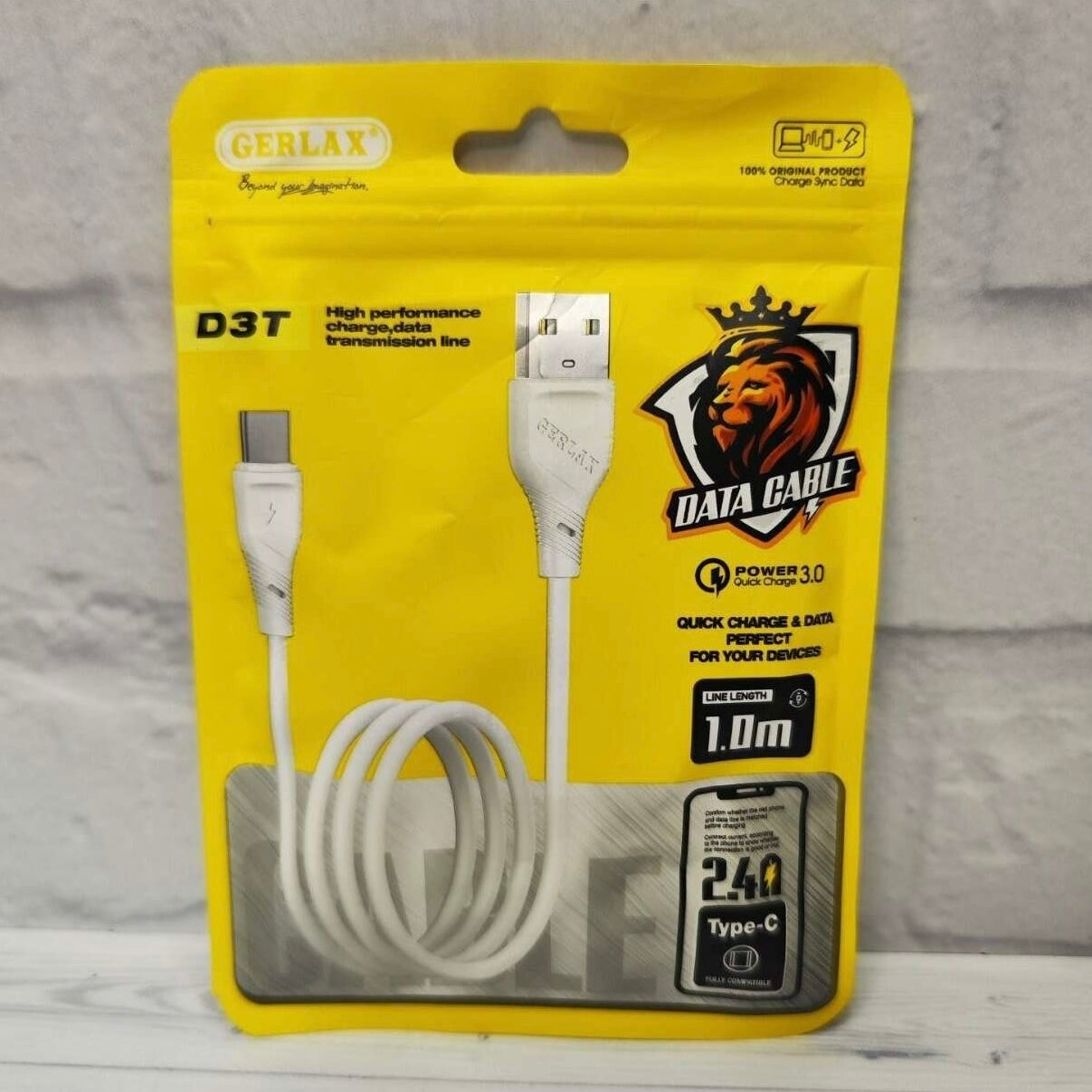 GERLAX D3T Fast Charging And Data Transfer Cable