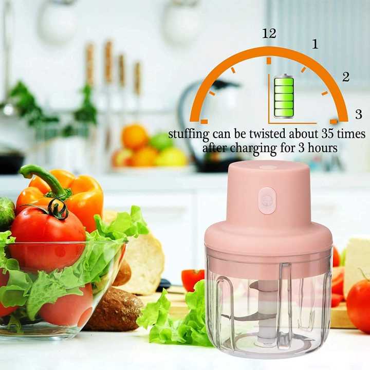 Wireless Food Chopper Mini, Intelligent Electric, USB Rechargeable