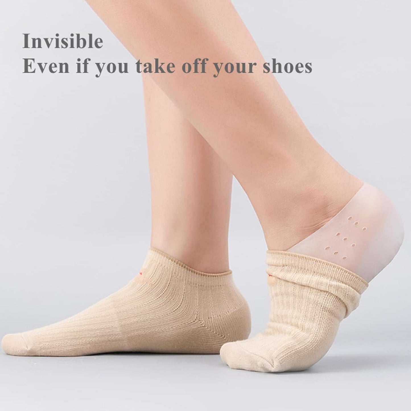 Silicone height increase insoles