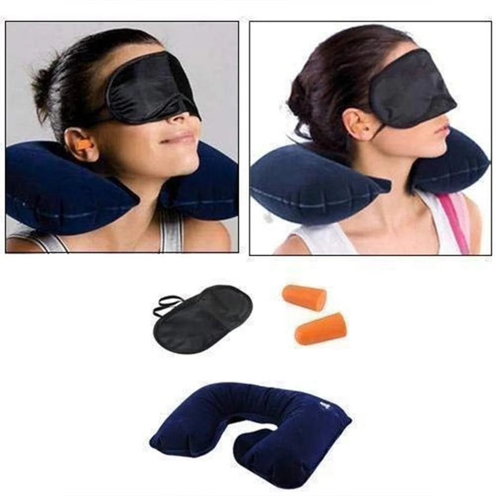 3 in 1 Travel Three Tourists Treasures,3 in 1 Tourists Treasures Travel Pillow with Eyemask ,Ear Plugs