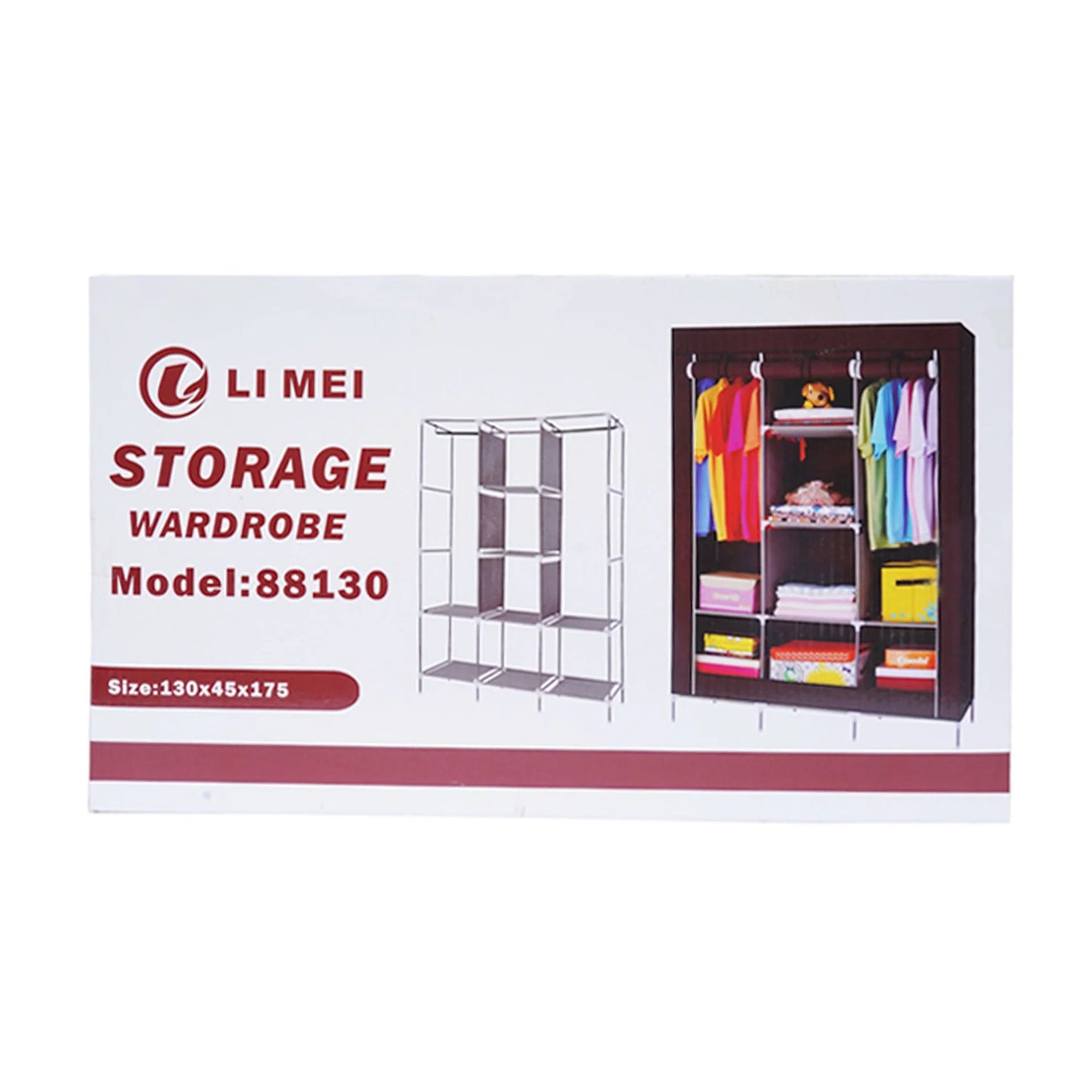 Storage Wardrobe 88130 Size: 130x45x175cm