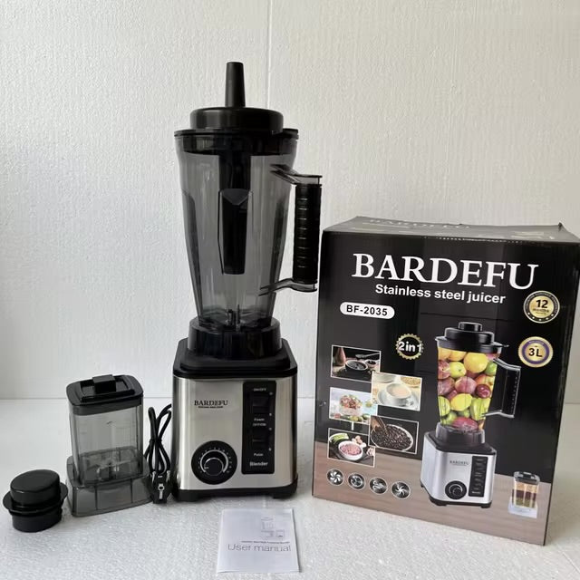 Bardefu Silver Crest Blender 3 L + 800ml Big Silver Crest Commercial Mixer 2 In 1 Multifunctional Heavy Duty Sc 2035 8500 W Copper Motor