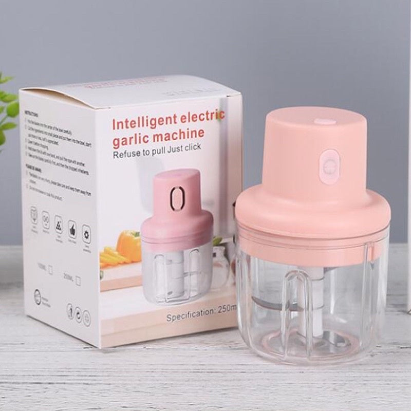 Wireless Food Chopper Mini, Intelligent Electric, USB Rechargeable