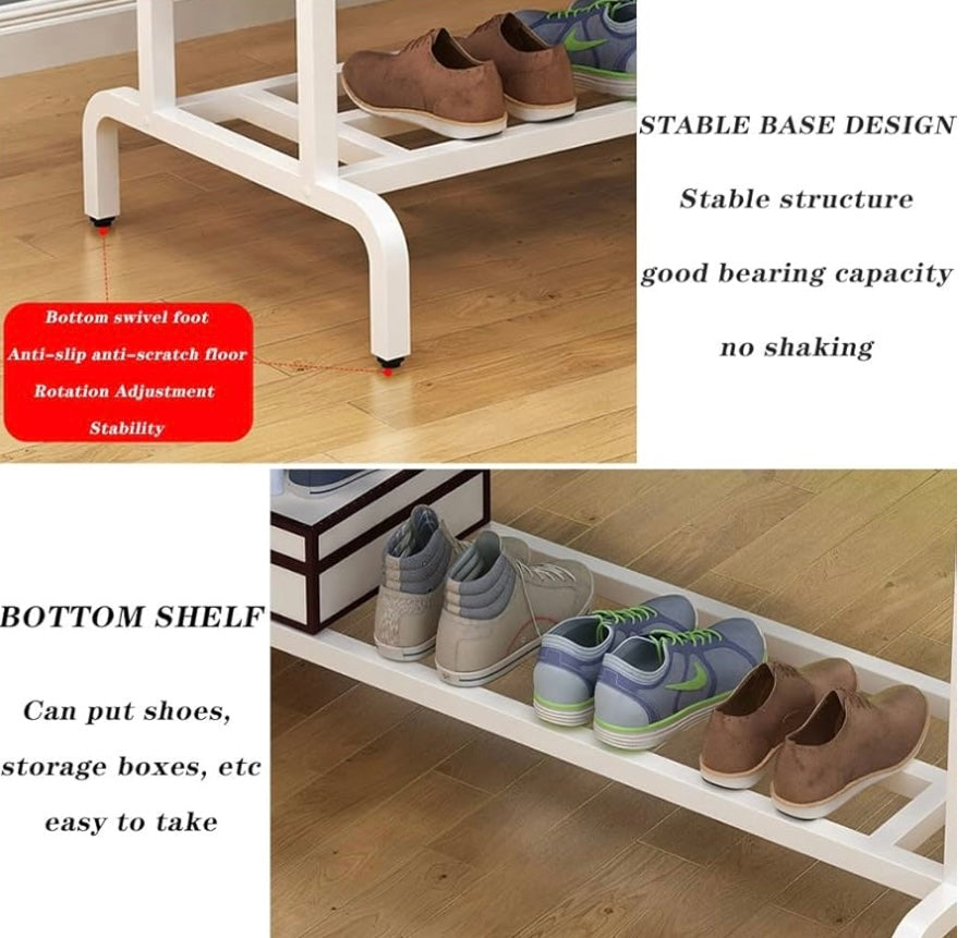 Clothing Hanging Rack Storage Shelves Closet Organizer