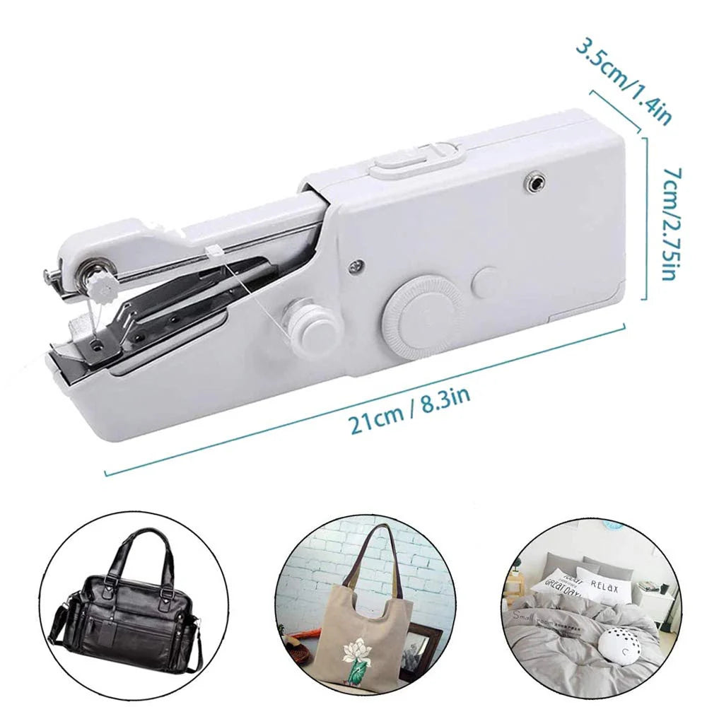 Mini Handheld Sewing Machine Portable Electric Hand Sewing Machine Quick Repairing Suitable For Home Travel Clothes Cloth Curtain / CS-101B