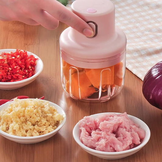 Wireless Food Chopper Mini, Intelligent Electric, USB Rechargeable