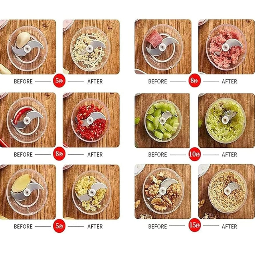 Wireless Food Chopper Mini, Intelligent Electric, USB Rechargeable