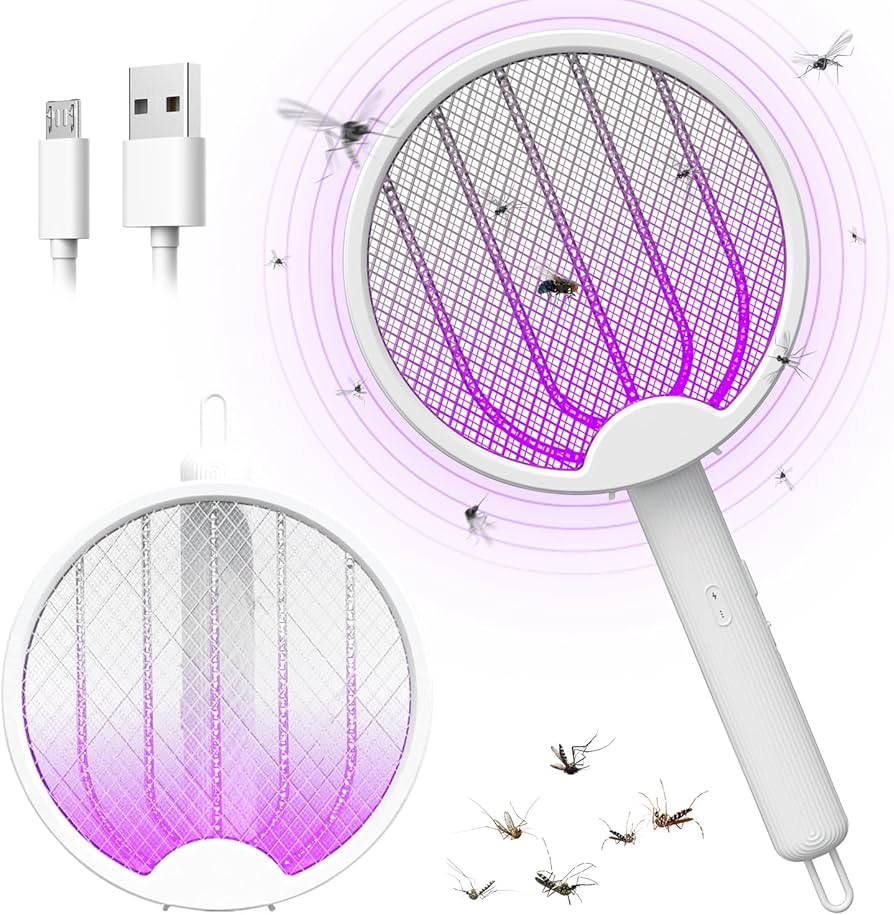 Folding Electric Mosquito Swatter 4 -IN-1 Mosquito killer